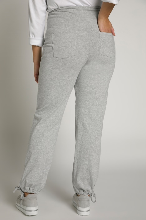 Bellieva-Sweatpants, extrabreiter Bund, Biobaumwolle