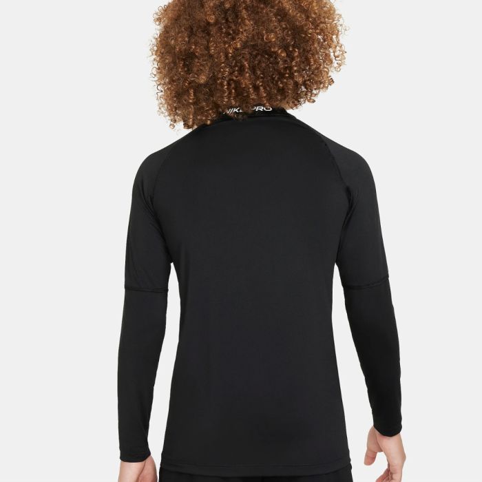 Nike Junior Mellemlag Dri-FIT Pro Long Sleeve Tee Sort