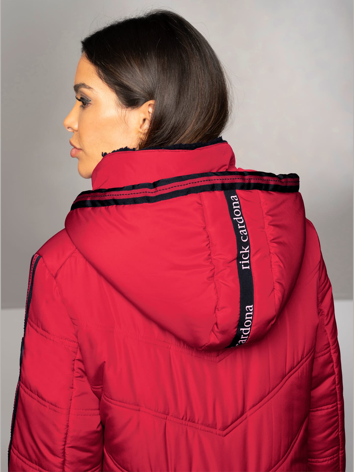 Manteau matelassé détails contrastés