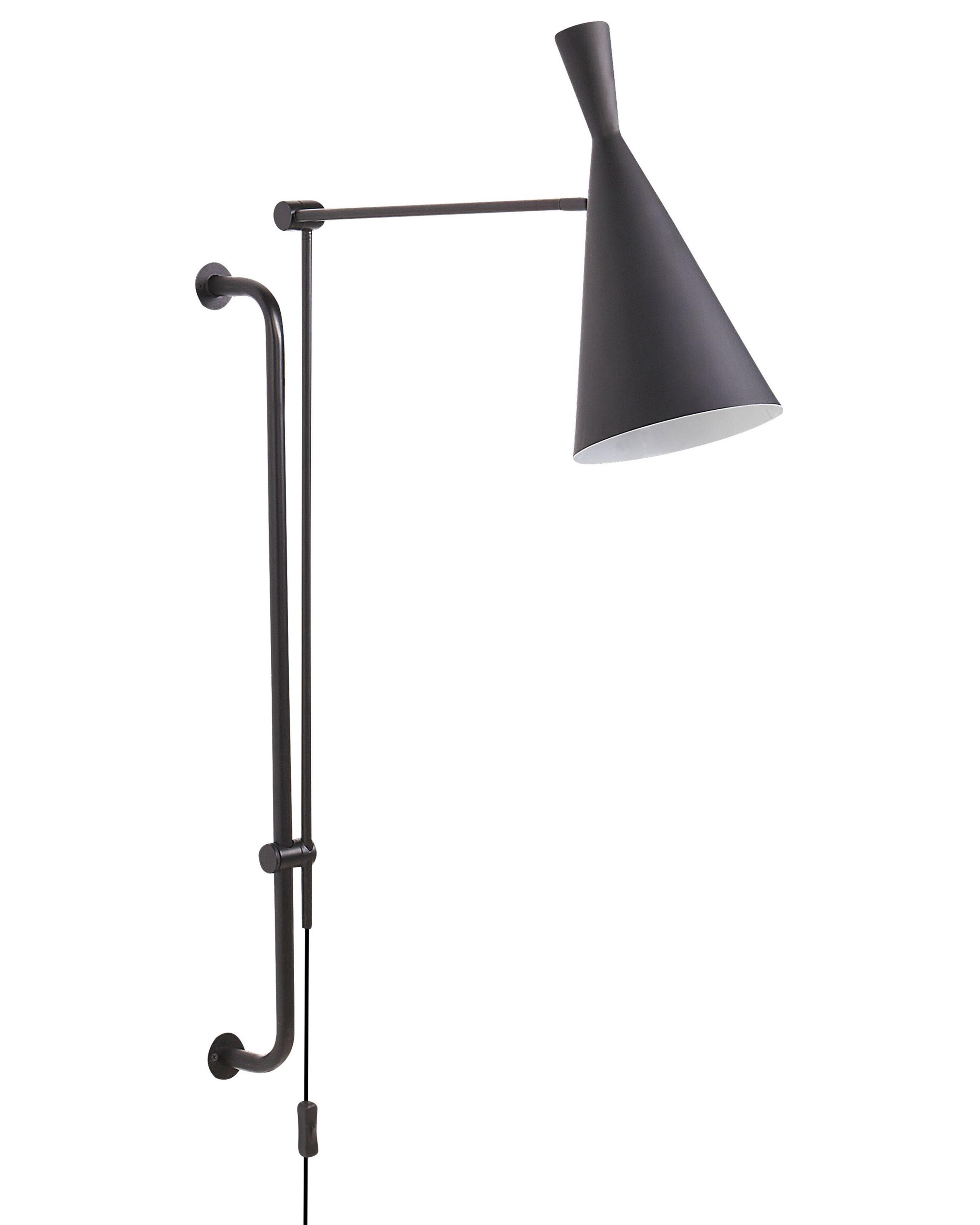 Wandlamp MARISA verstelbaar Metaal Zwart