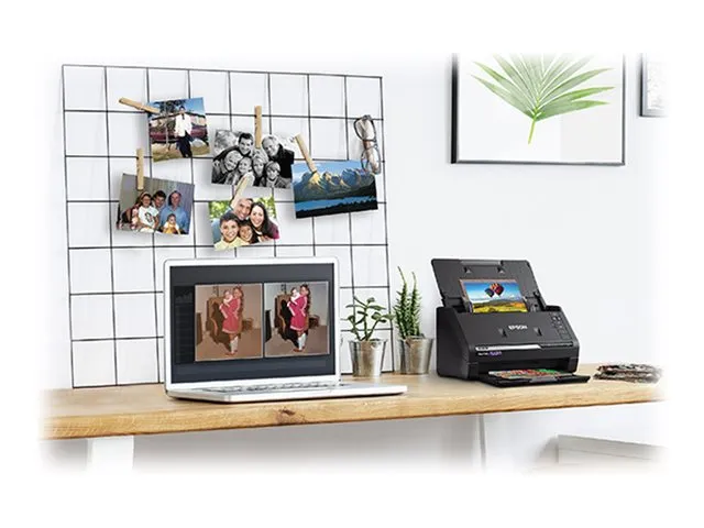 Epson FastFoto FF-680W - Dokumentscanner - Contact Image Sensor (CIS) - Duplex - A4 - 600 dpi x 600 dpi - op til 45 ppm (mono) / op til 45 ppm (farve) - ADF (100 ark) - USB 3.0, Wi-Fi(n)