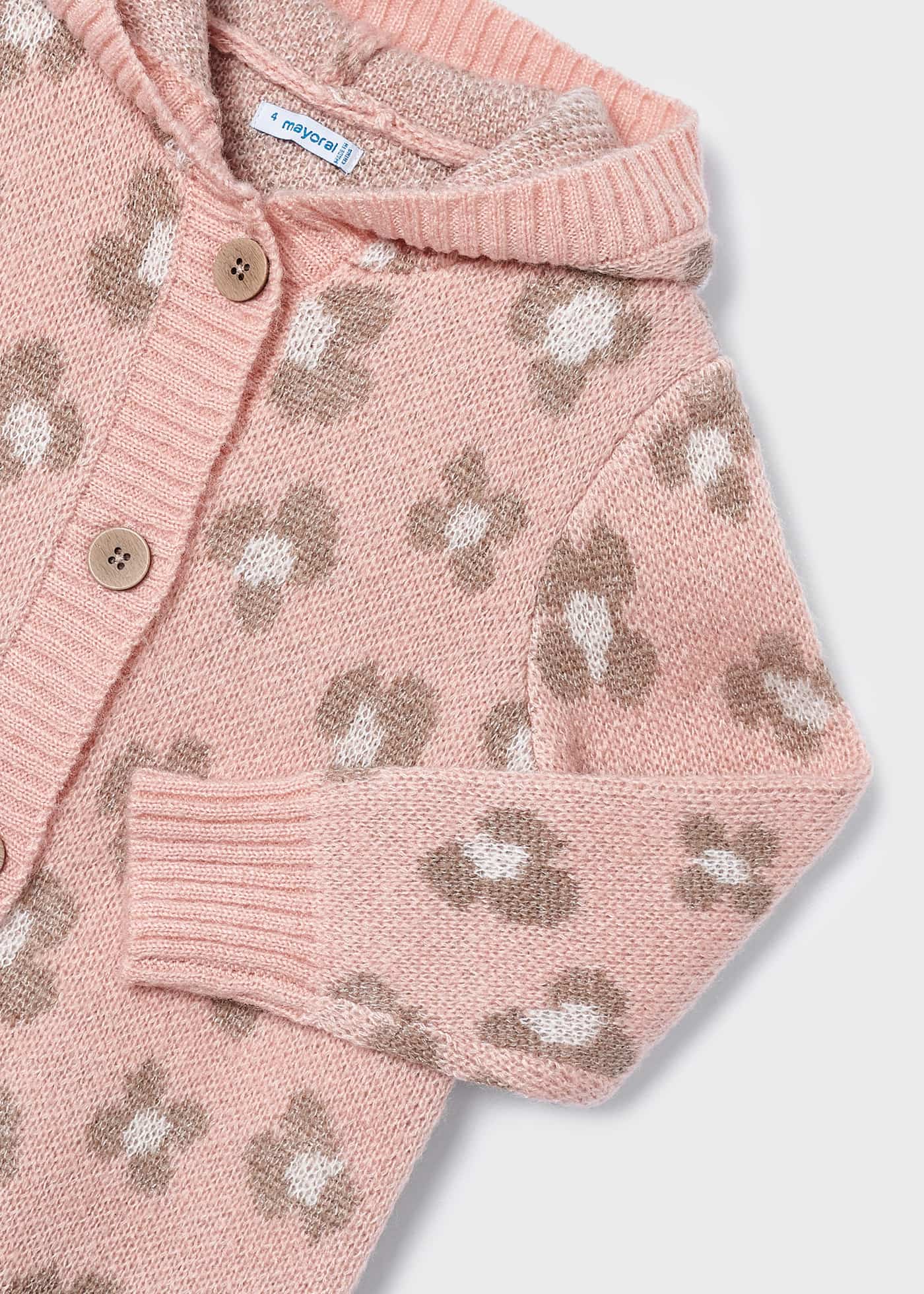 Cardigã jacquard para menina