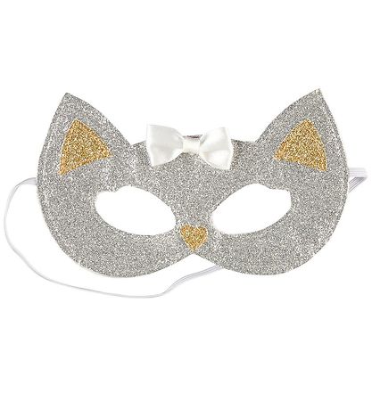 Souza Udklædning - Maske - Kat - Sølv/Guld
