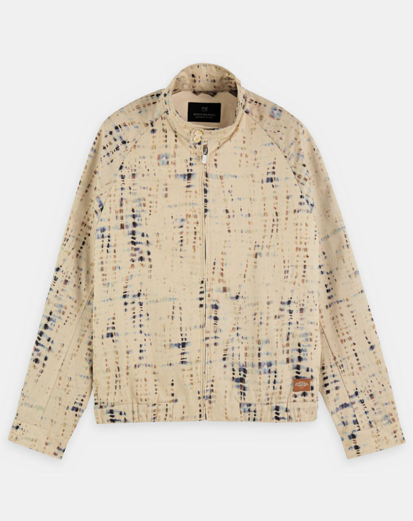 Scotch & Soda Blouson Imperméable Twill Coton Organic écru