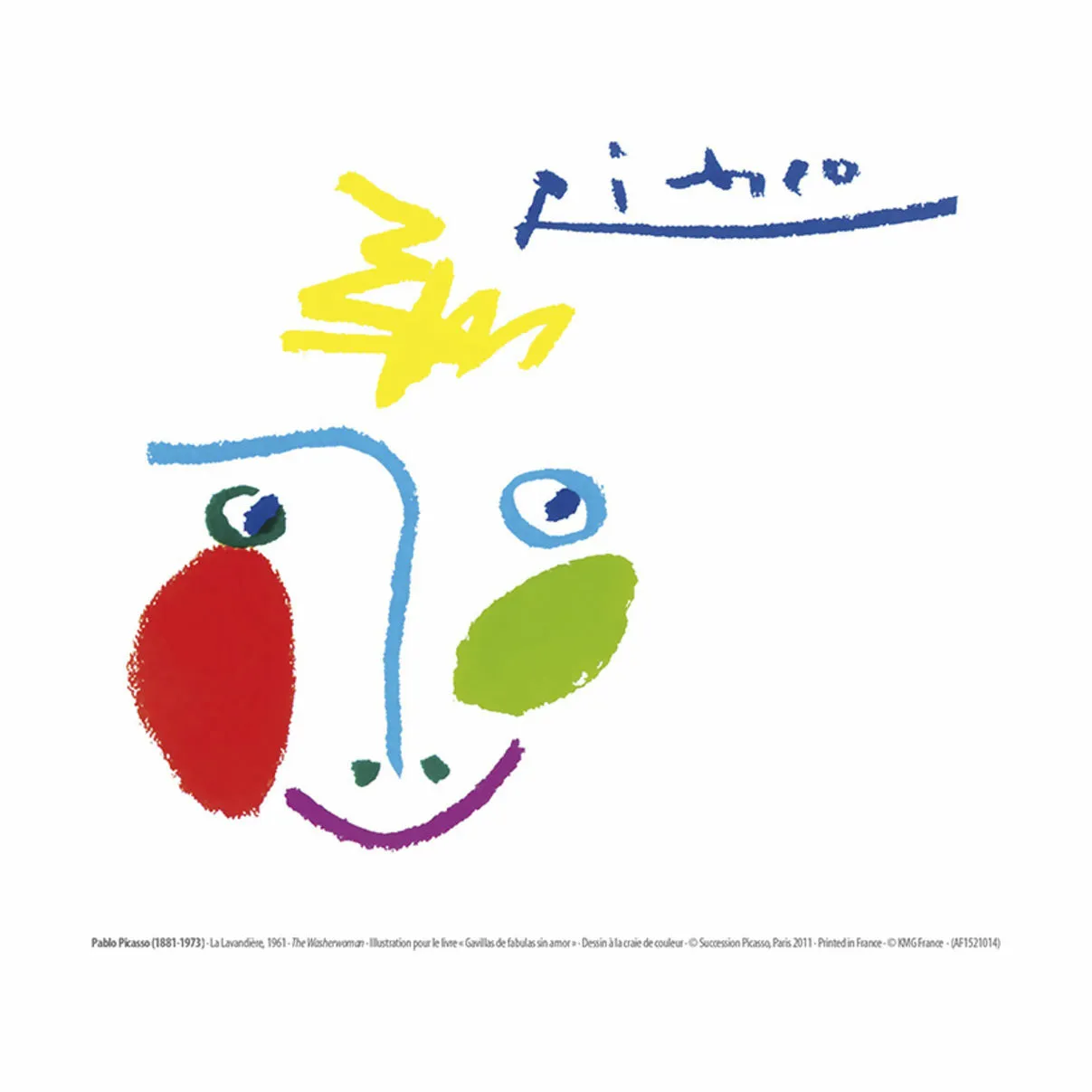 Poster&Frame Picasso plakat - Lavandière