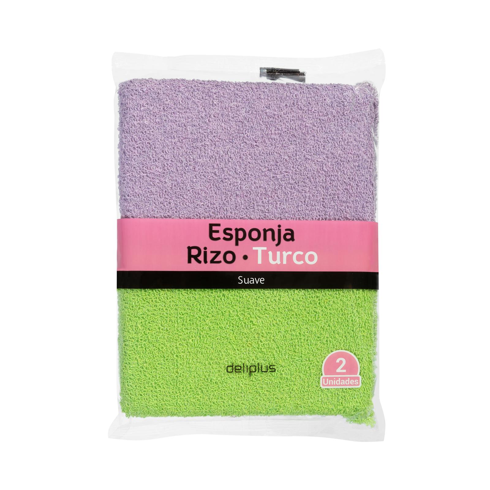 Éponge de bain en tissu éponge doux Deliplus