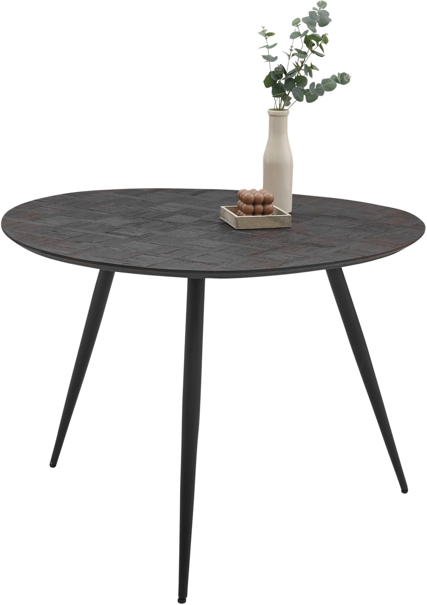 Stolkom Esstisch »Joe« Massivholz Teak recycelt, Tisch mit Mosaik Muster