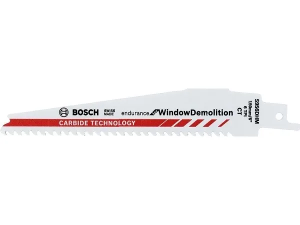 Bosch Endurance for WindowDemolition S 956 DHM - Savklinge - for vinduesfikseringsskruer, metalvinduesrammer, plastikvinduesrammer, trævinduesrammer - 10 stykker - længde: 150 mm - bredde: 25 mm