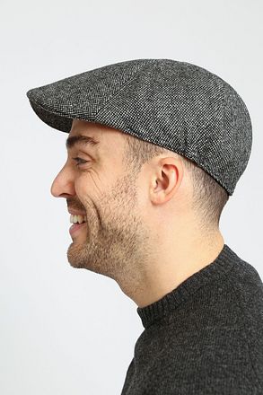 Suitable Flat Cap Grijs FLCAP-TWEED-24.02 grey kopen