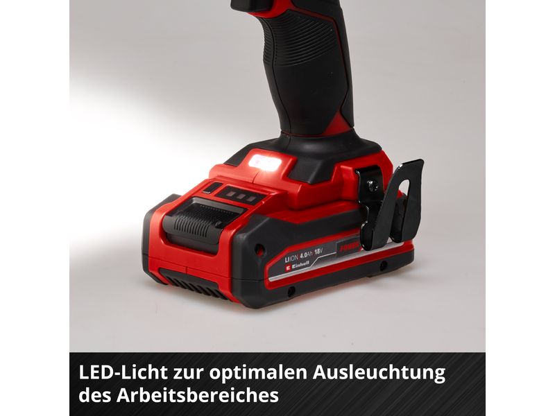 Einhell Akku-Bohrschrauber TE-CD 18/40 Li-Solo Akku-Bohrschrauber mit 2-Gang-Getriebe