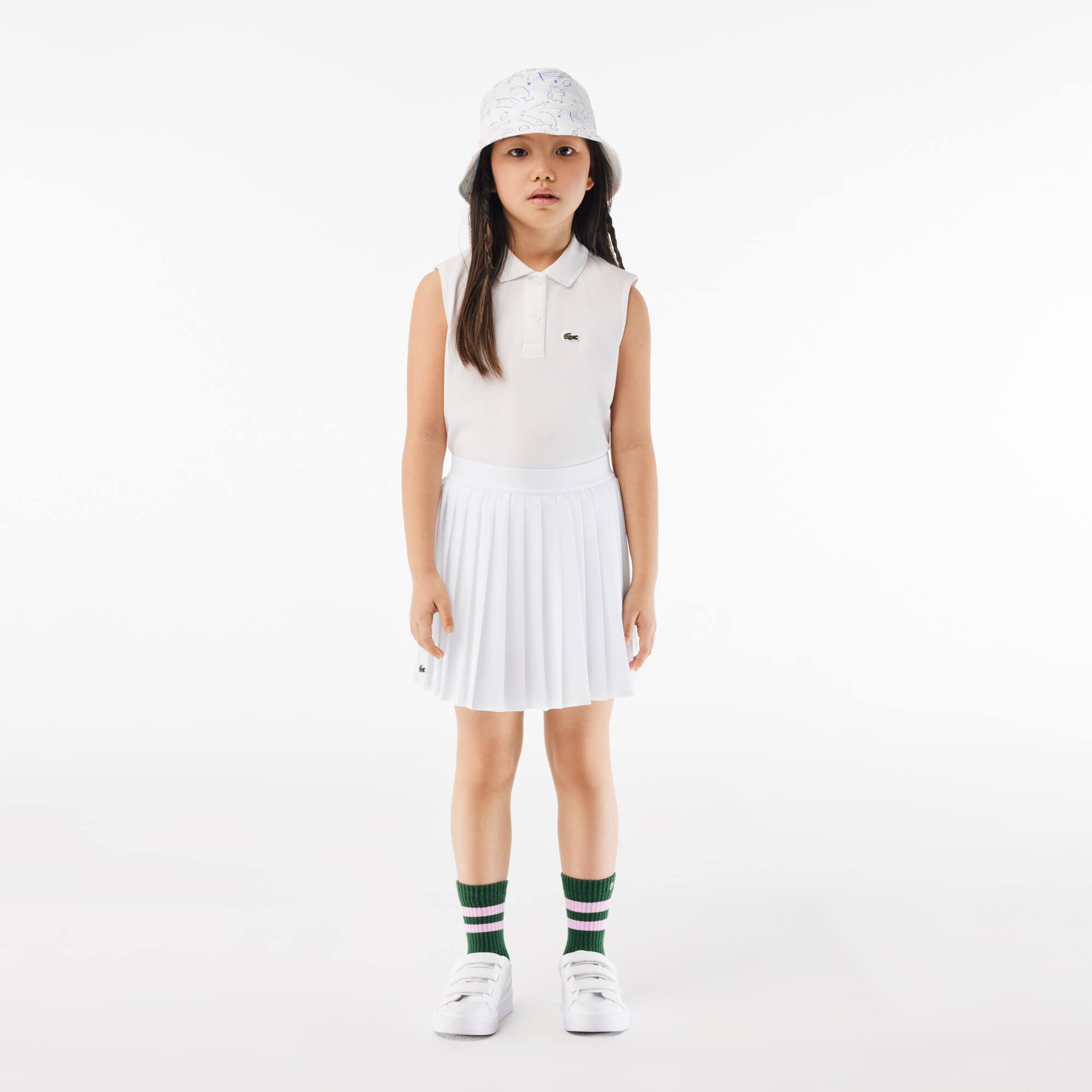 Faltenrock mit integrierten Shorts Hosen & Kleider - Weiss - Lacoste - Mädchen