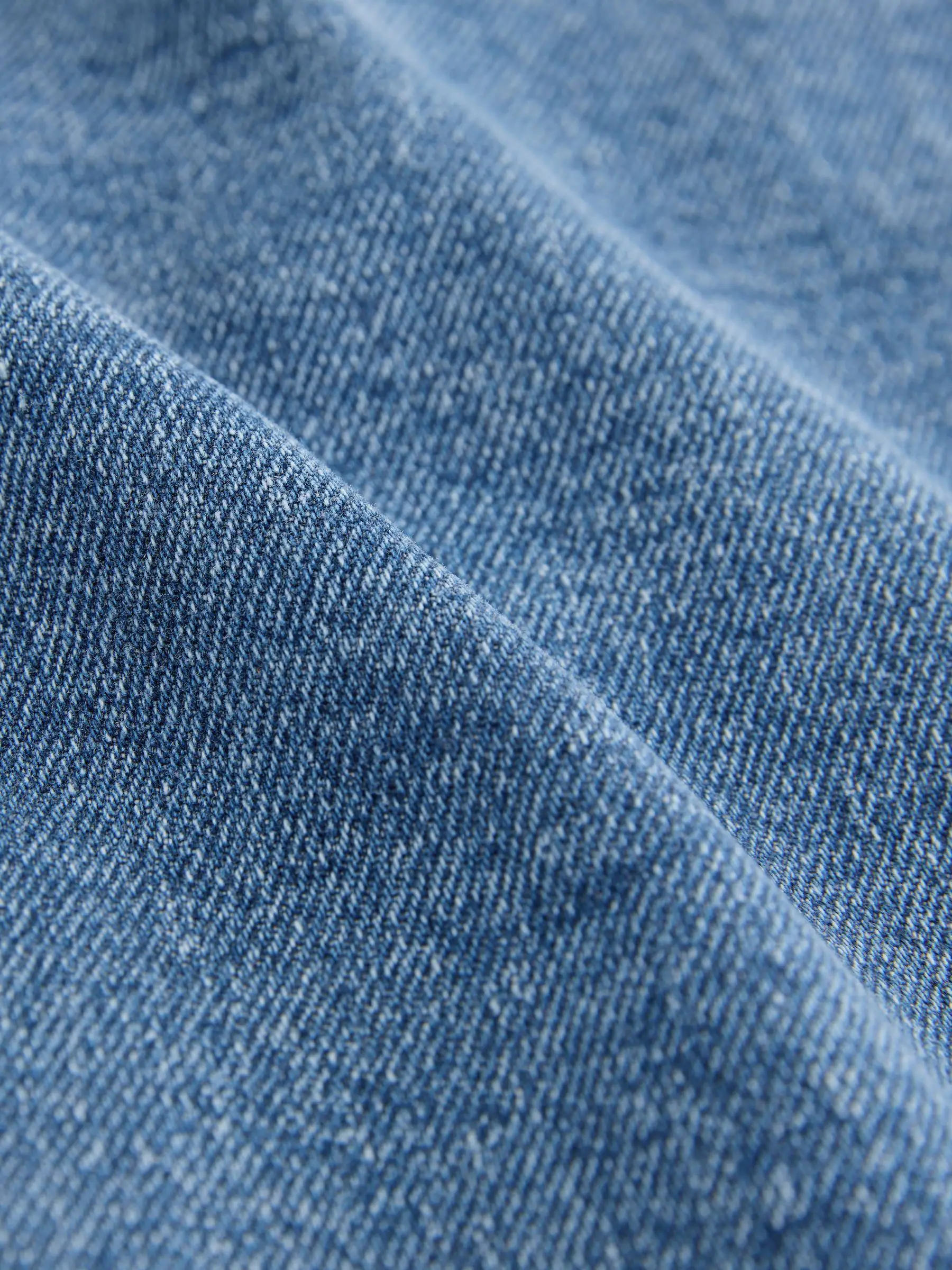 Lichtblauw - Slim Fit - Stretch denim short