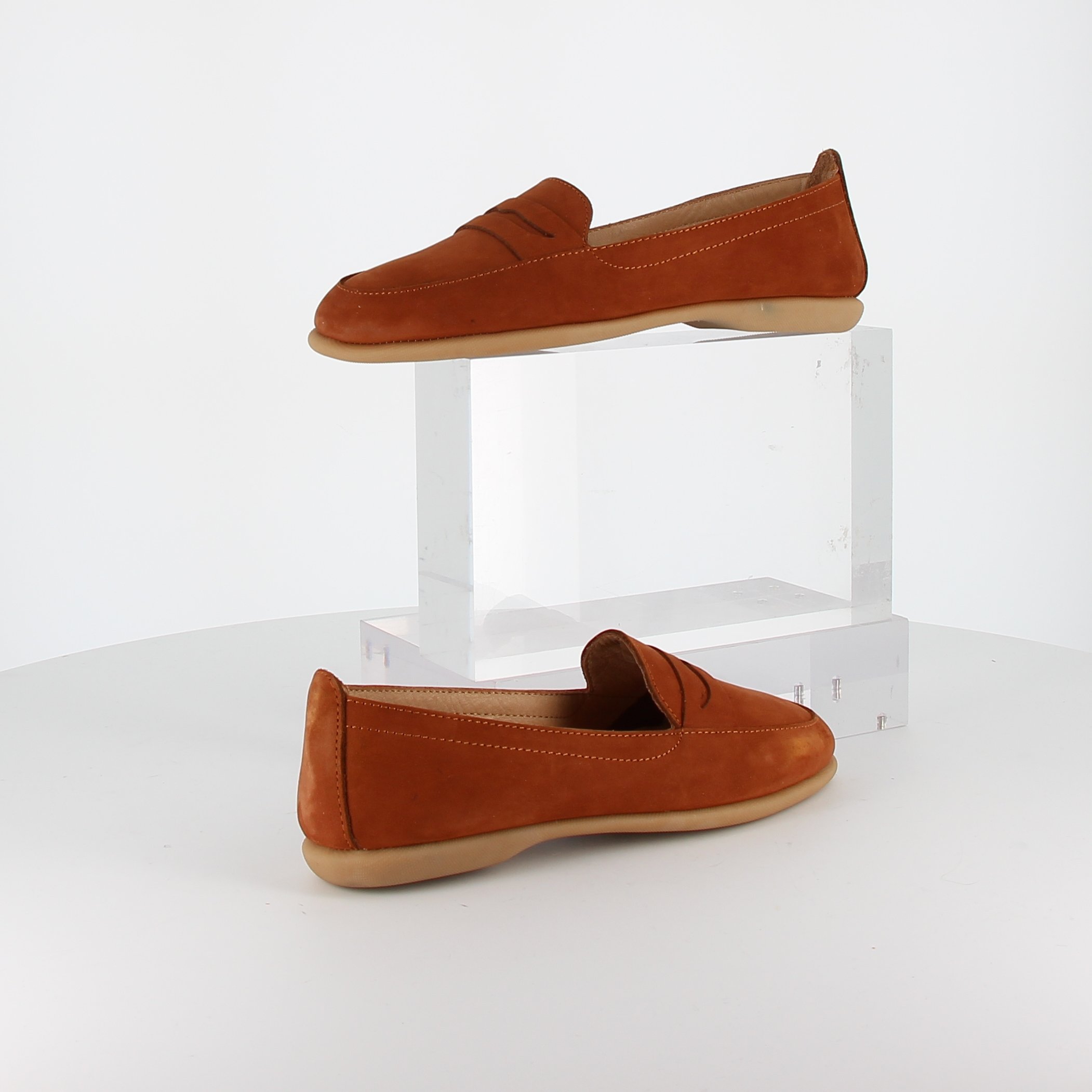 André - Mocassins LUCIOLE Cognac