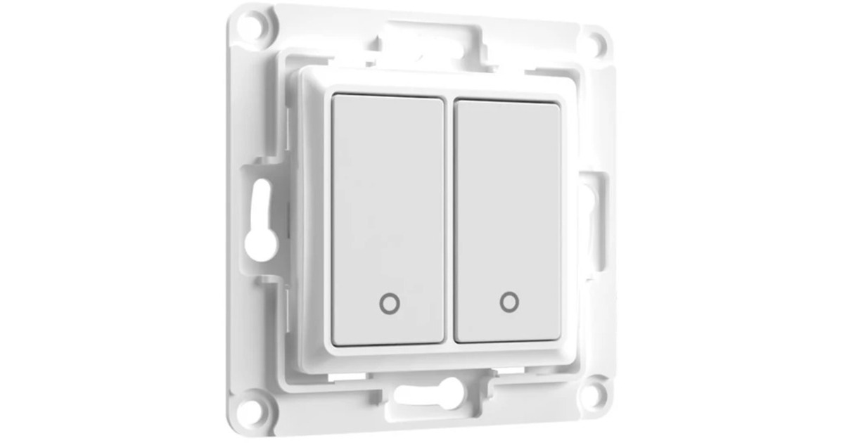 ShellyWall Switch 2 knop  (Wit)