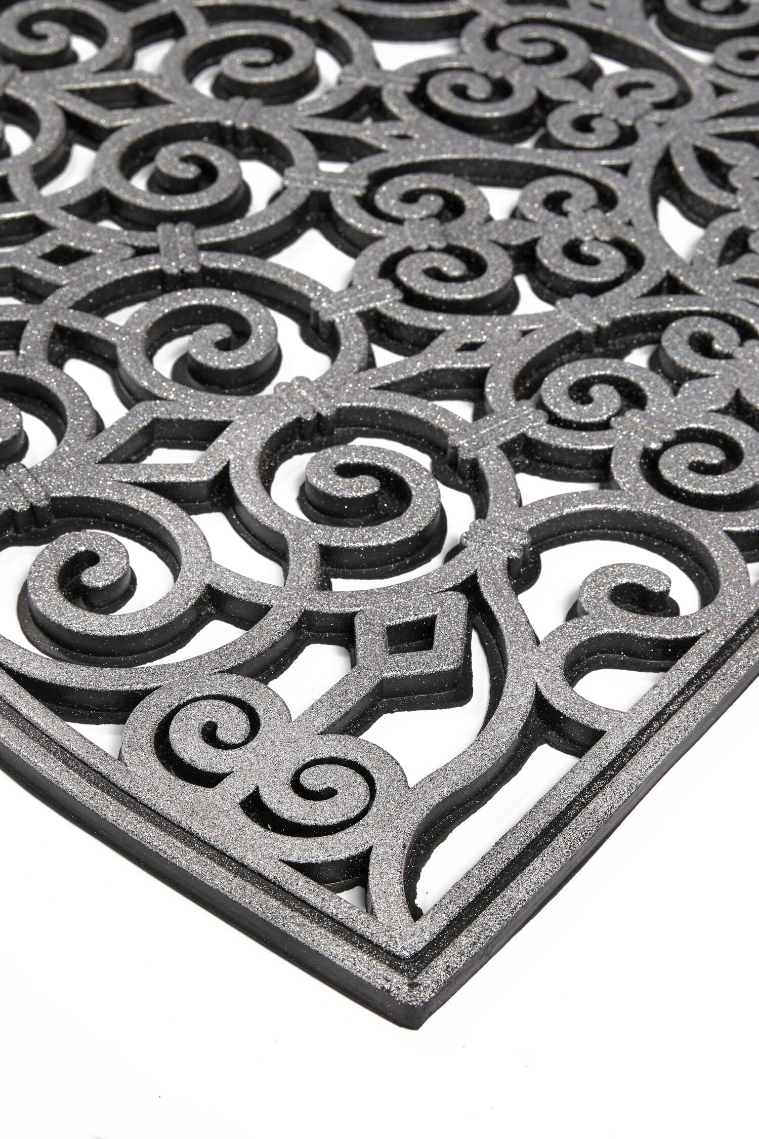 MD Entree rubbermat zilver 75 x 45 cm