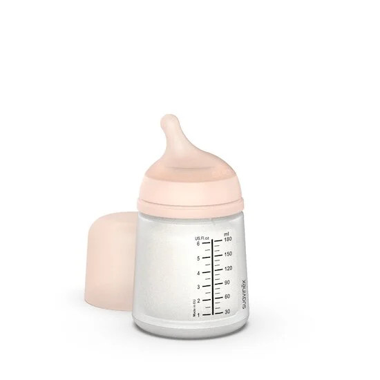Biberon anti-colique zero.zero débit lent   180 ml   de               Suavinex