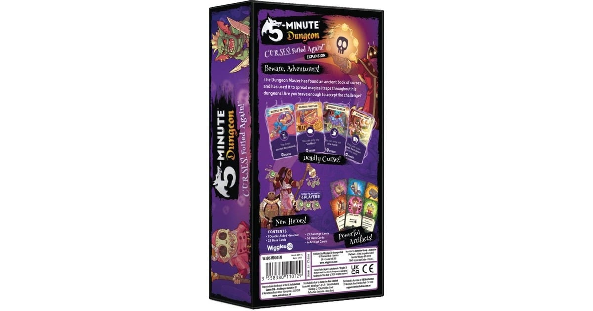 Asmodee5-Minute Dungeon - Curses! Foiled again! expansion Kaartspel  (Engels, 2 - 6 spelers, 5 minuten, Vanaf 8 jaar)