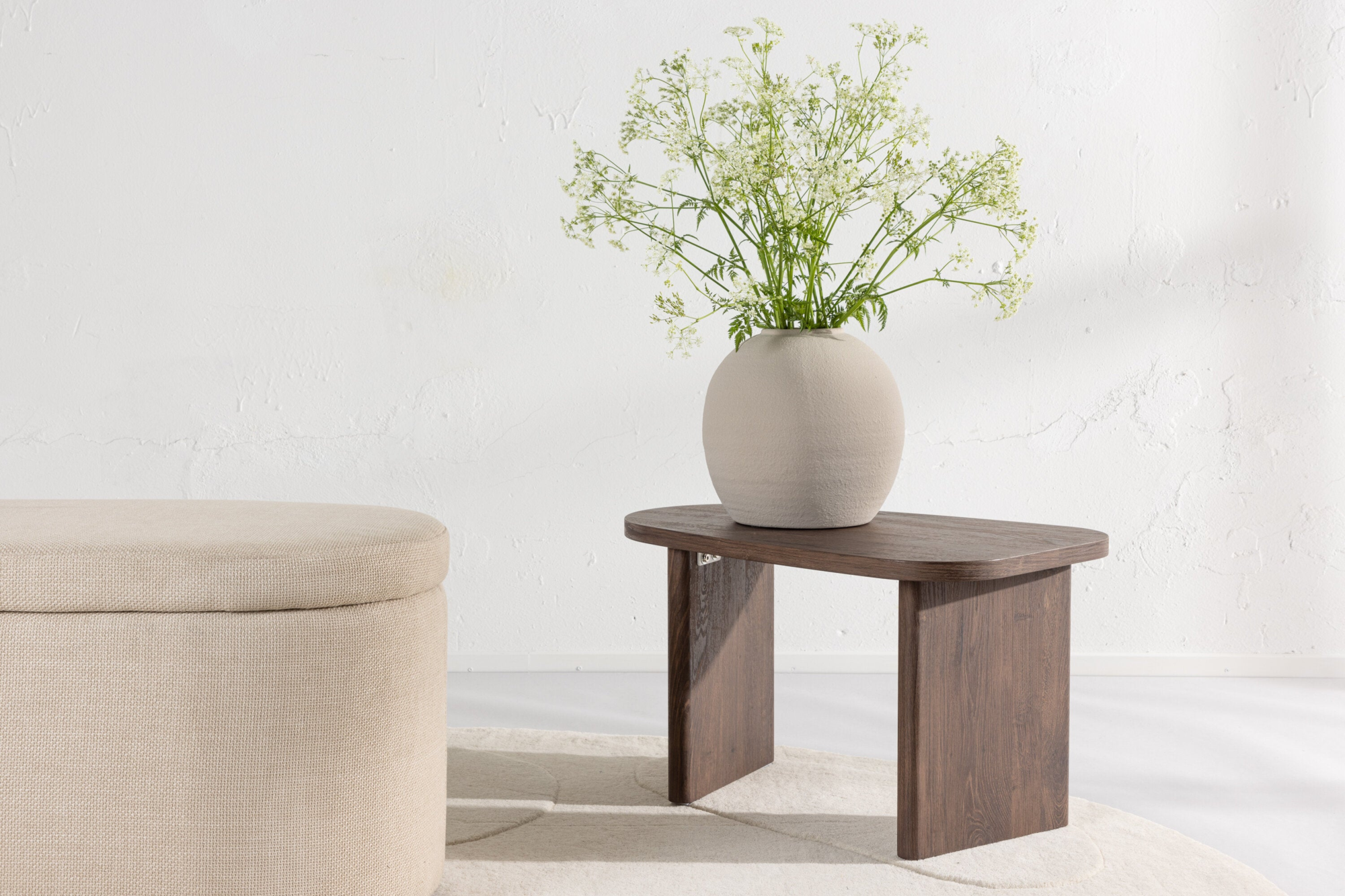 Norrtalje Bijzettafel -  70 x 45 cm - Mokka