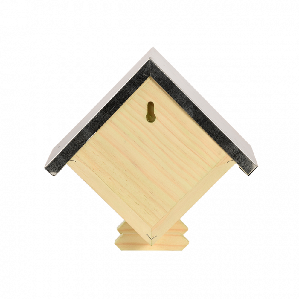 Maison à abeilles carrée, hauteur 18 cm en bois
