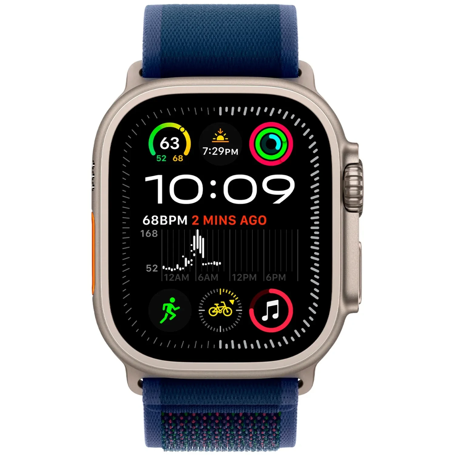 Apple Watch Ultra 2 GPS + Cellular 49mm Natural Titanium Trail Loop S/M MX4J3