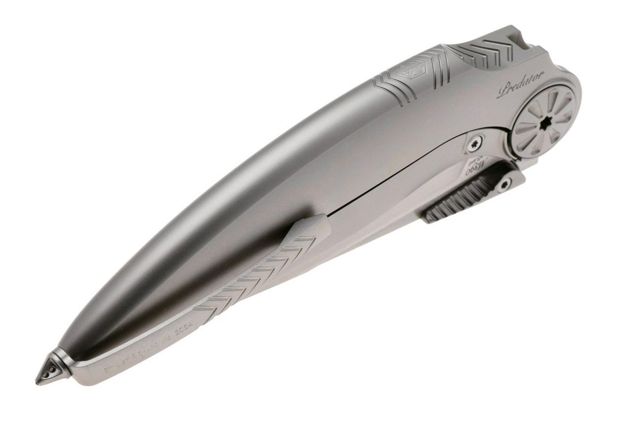 Rike Knife Predator Satin Böhler M390, Titanium, zakmes