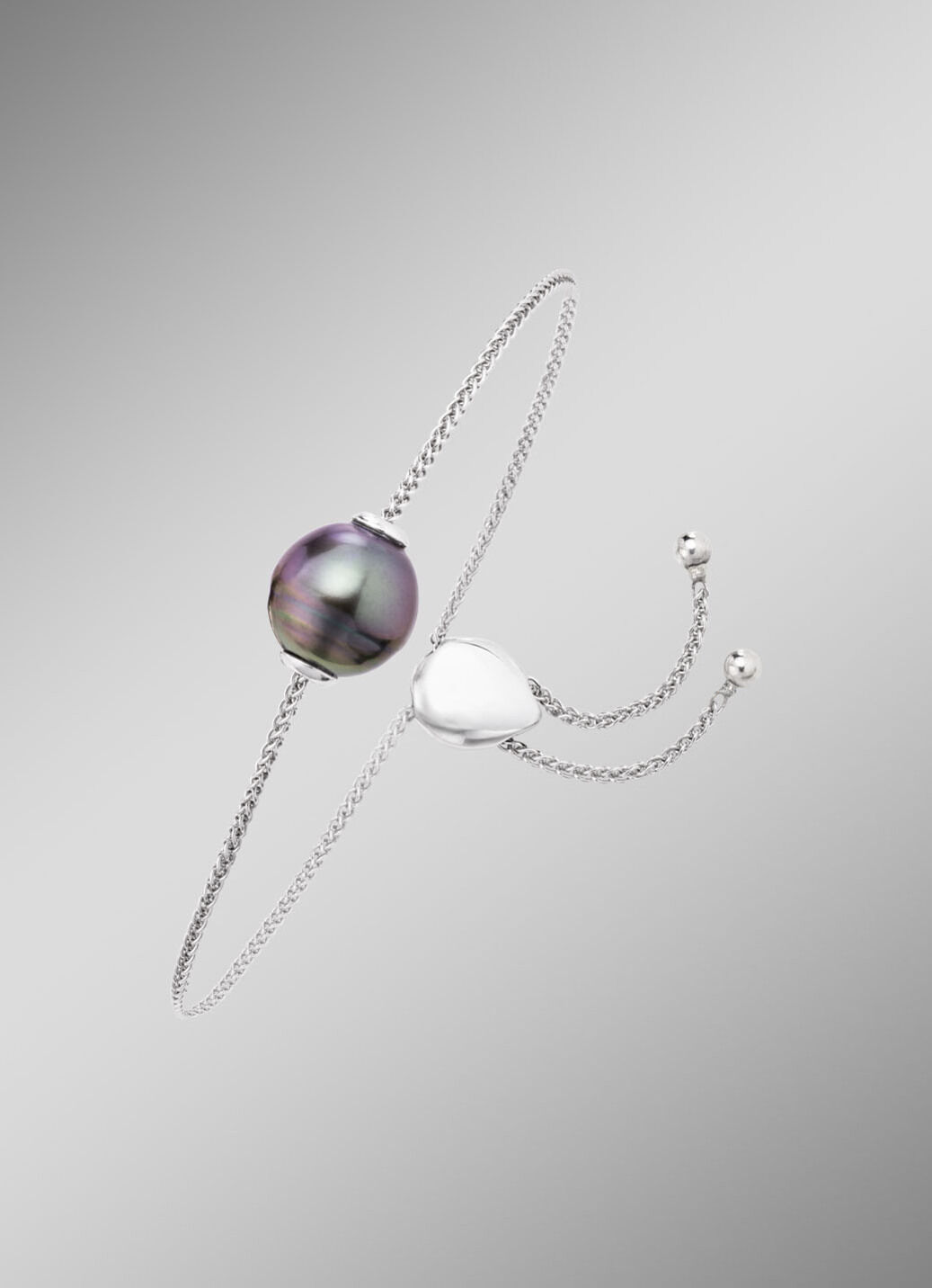 Armband mit Tahiti-Zuchtperle in Barockform