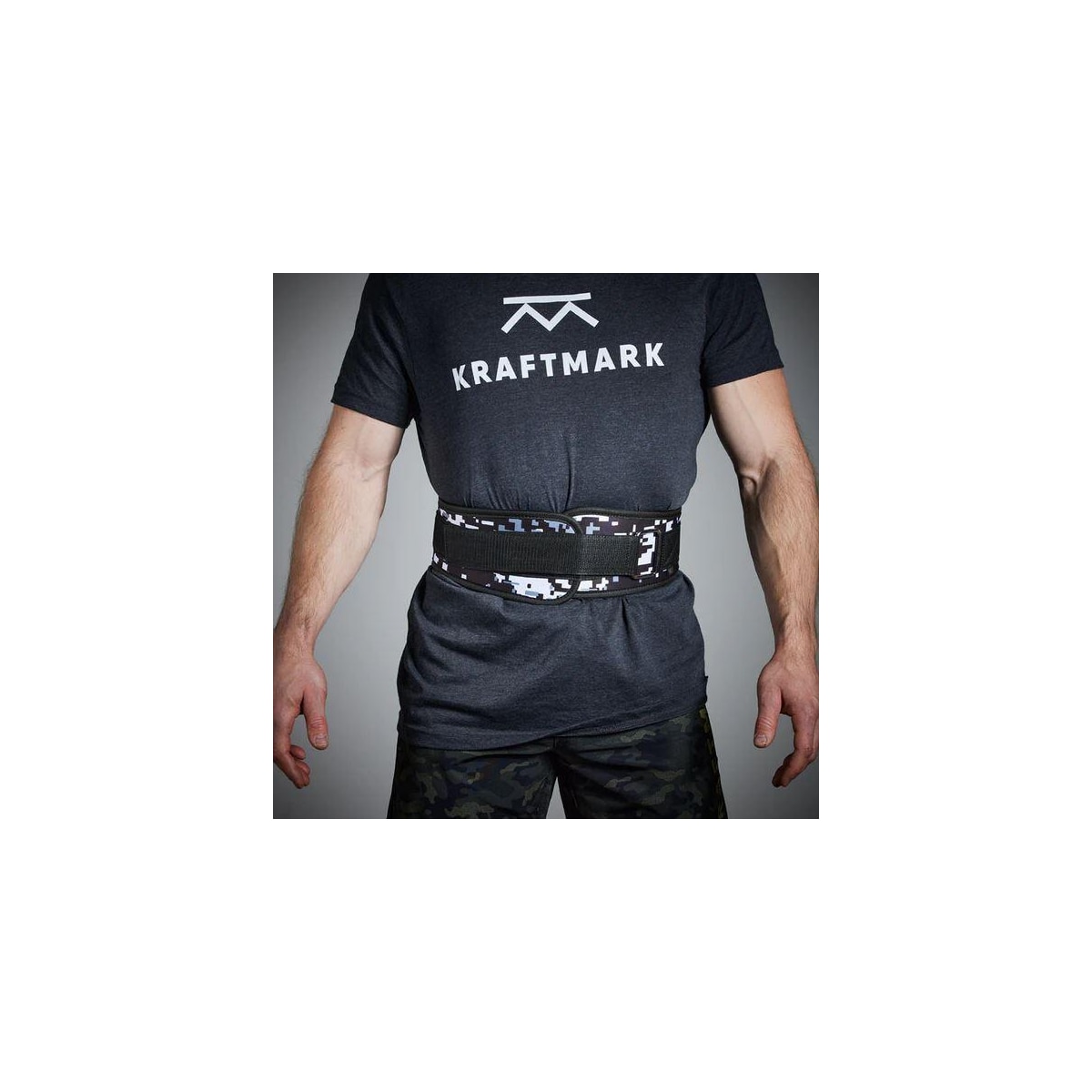 Kraftmark Treningsbelte Grå/Svart Camo