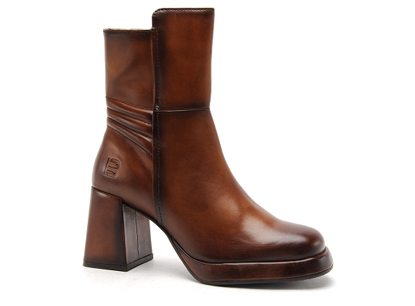 Bugatti boots bottine talons femme anissa evo d11 agx30 1500 marron