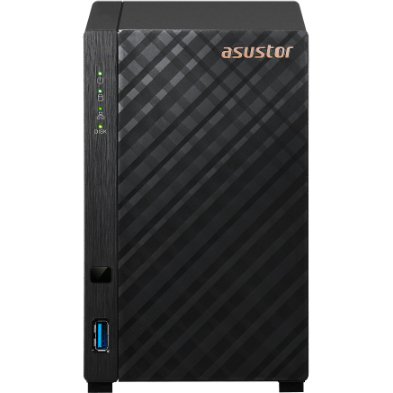 Asustor AS1202T serveur de stockage NAS Tower Realtek 1 Go DDR4 0 To ADM Noir