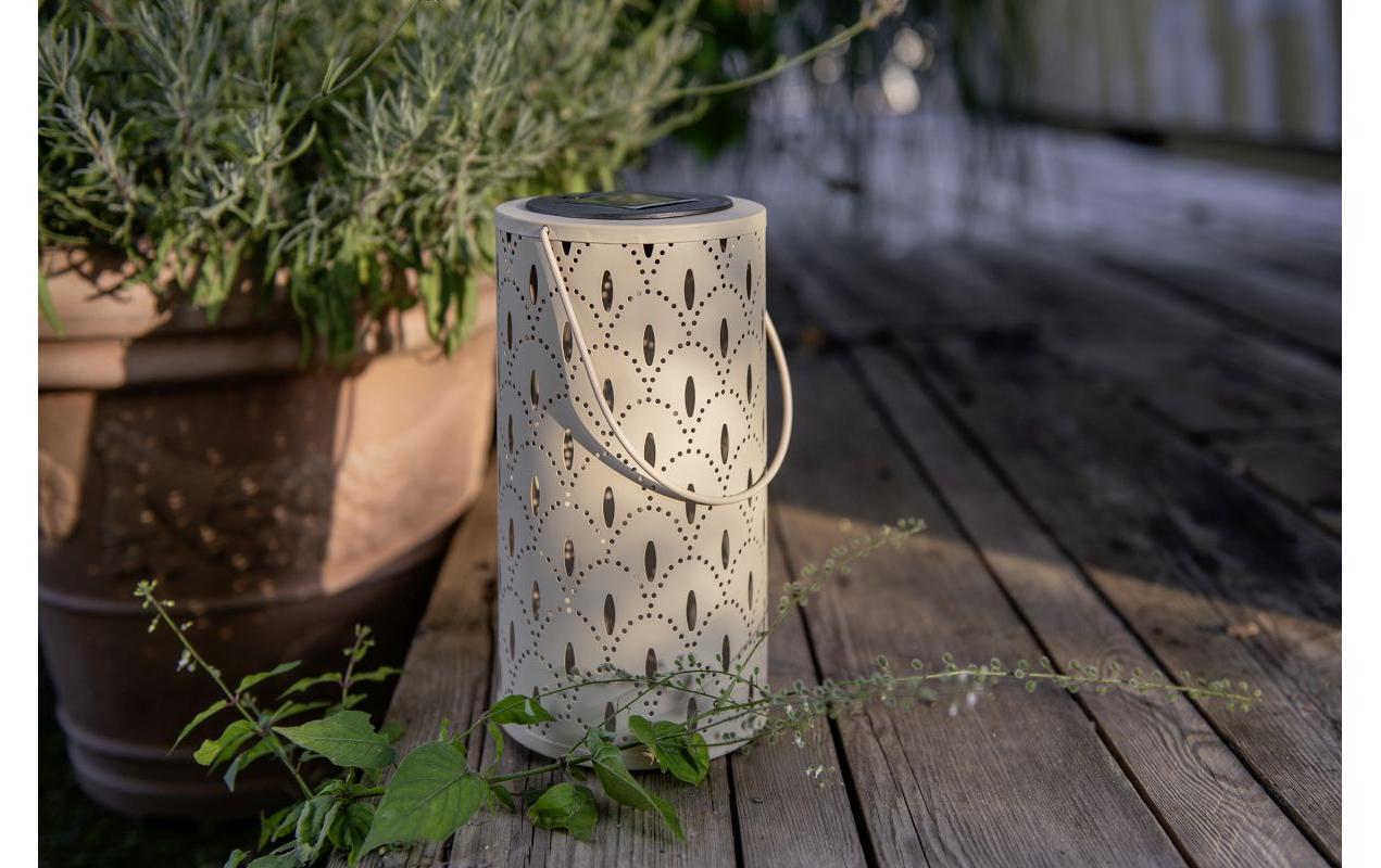 Solar Ornament Lantern BeigeDekorative Solarleuchte