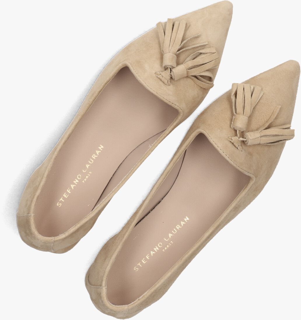 beige stefano lauran loafers pisa