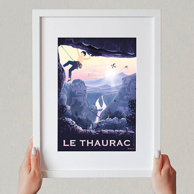 LE THAURAC AFFICHE A4 VINTAGE
