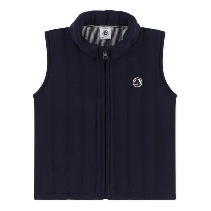 Petit Bateau Veste Matelassée Sans Manches Bébé | Bleu marine