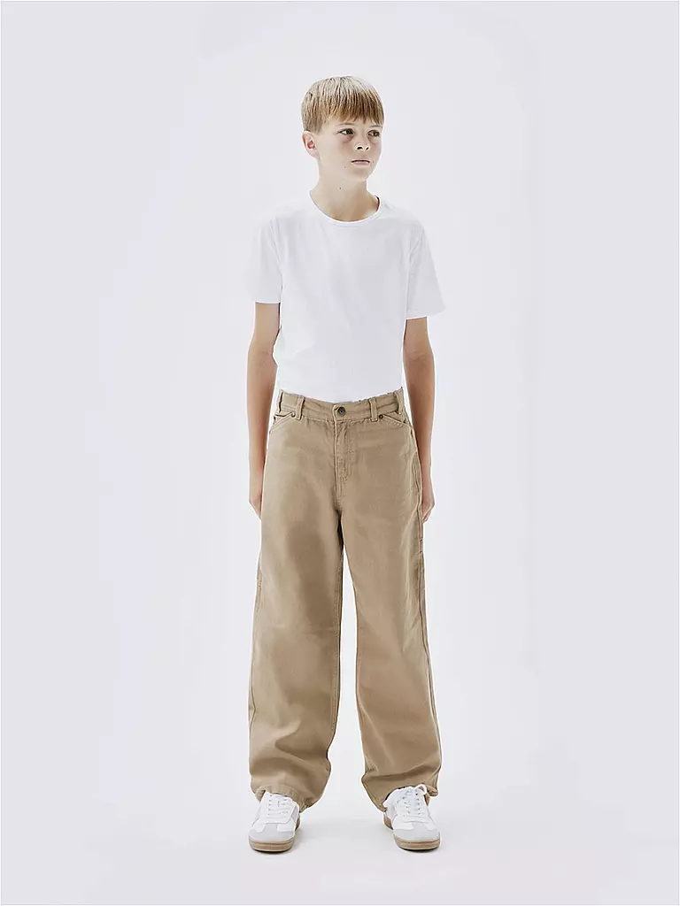 NAME IT Jungen Hose Straight Fit NKMRYAN  camel