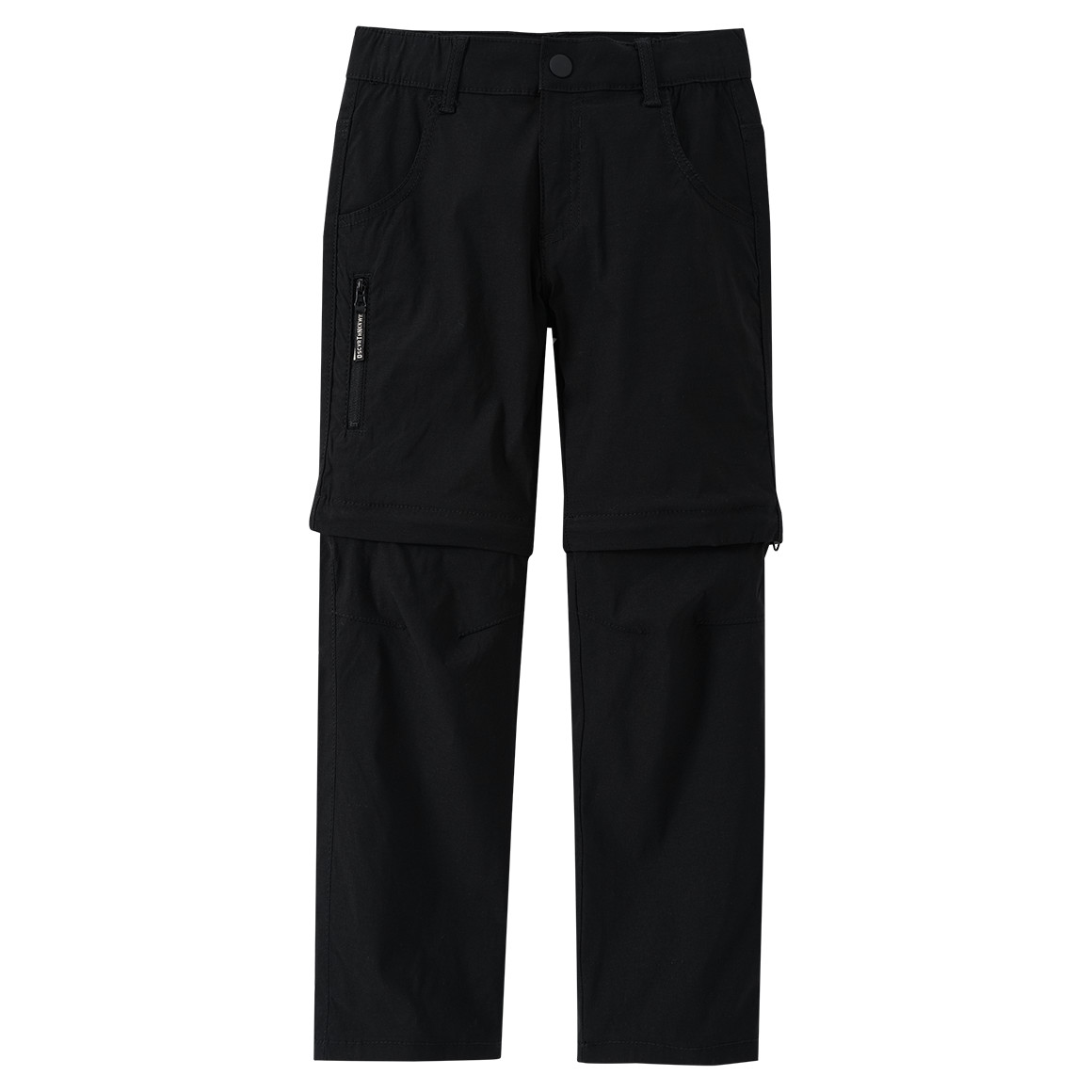 Yigga Kinder Trekking-Hose mit Zippertasche schwarz