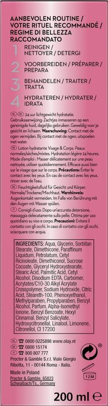 Olay - Beauty Fluid - Gezichtscrème - 200 ml