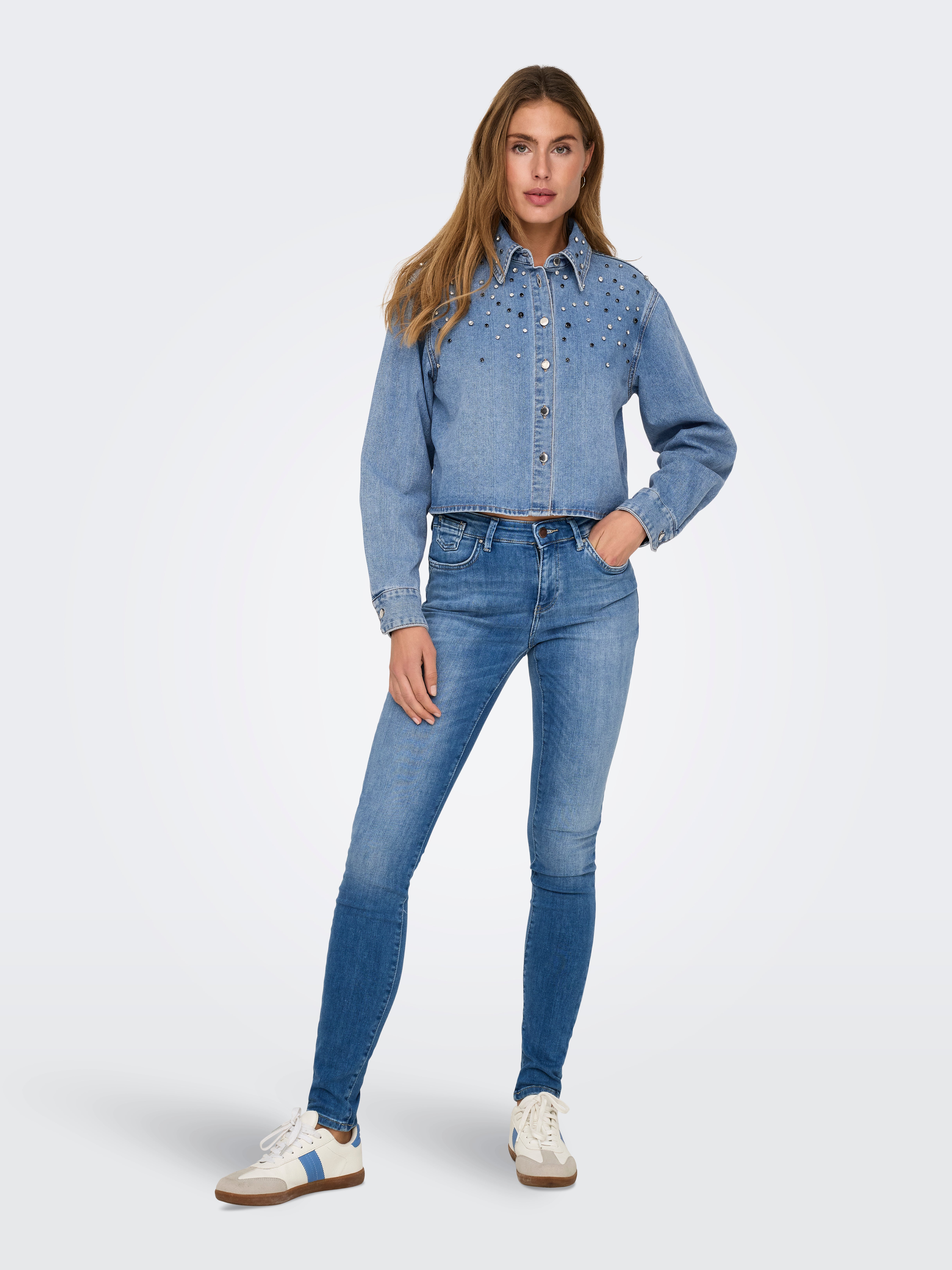 ONLMAGGIEMAY Hemd Light Blue Denim