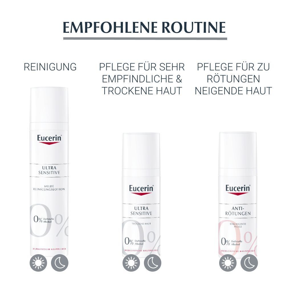 Eucerin® UltraSensitive Reinigungslotion – Reduziert Rötungen und beruhigt sehr empfindliche Haut