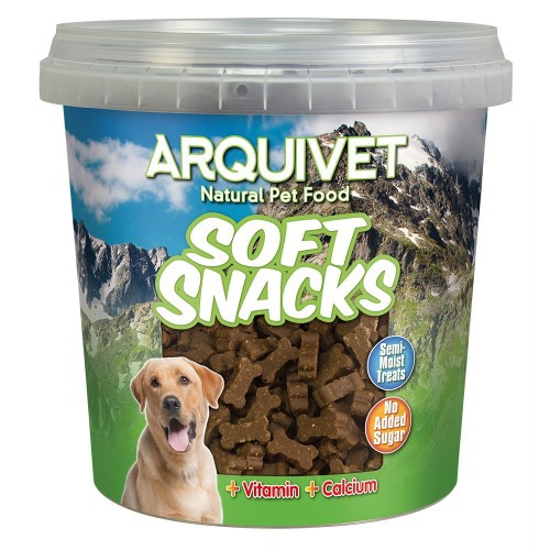 Petiscos Arquivet Soft Bones para cães, sabor cordeiro.