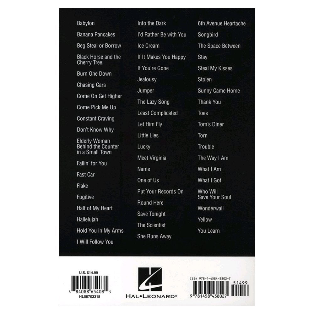 Hal Leonard Coffeehouse Hits Guitar Chord Songbook