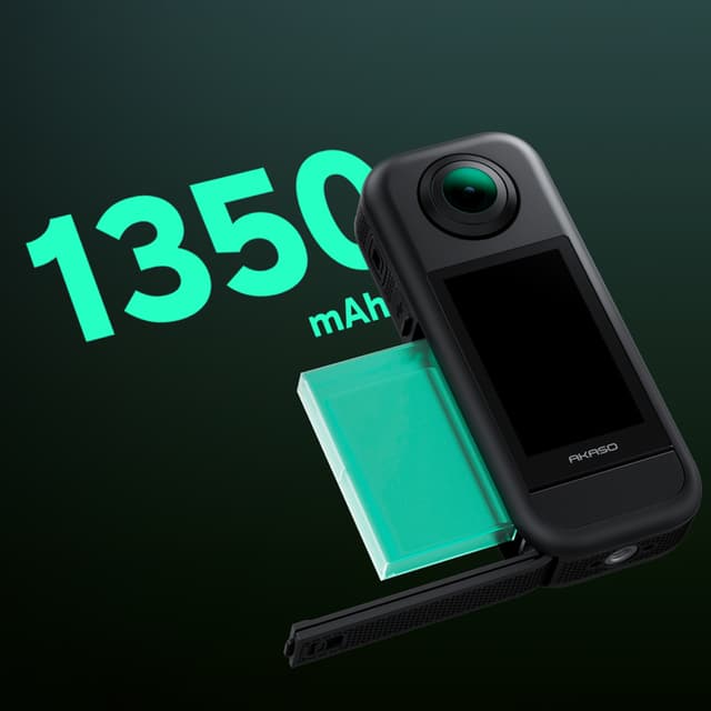 AKASO 360 Action Camera, Creator Bundle, Dual-Lens 5.7K