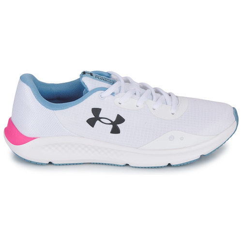 Under Armour - UA W CHARGED PURSUIT 3 TECH - Blanc / Bleu / Rose