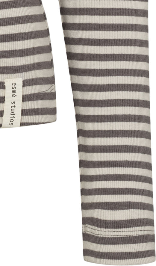 esmé studios ESBlossom Stripe LS Top GOTS Nacreous clouds