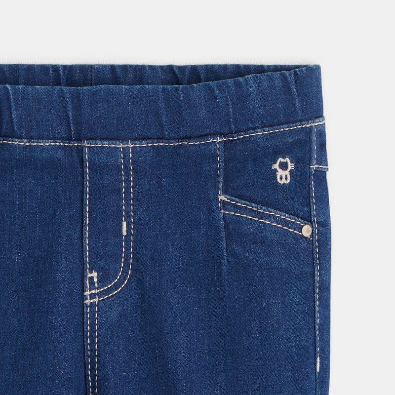 Jegging denim bleu bébé fille