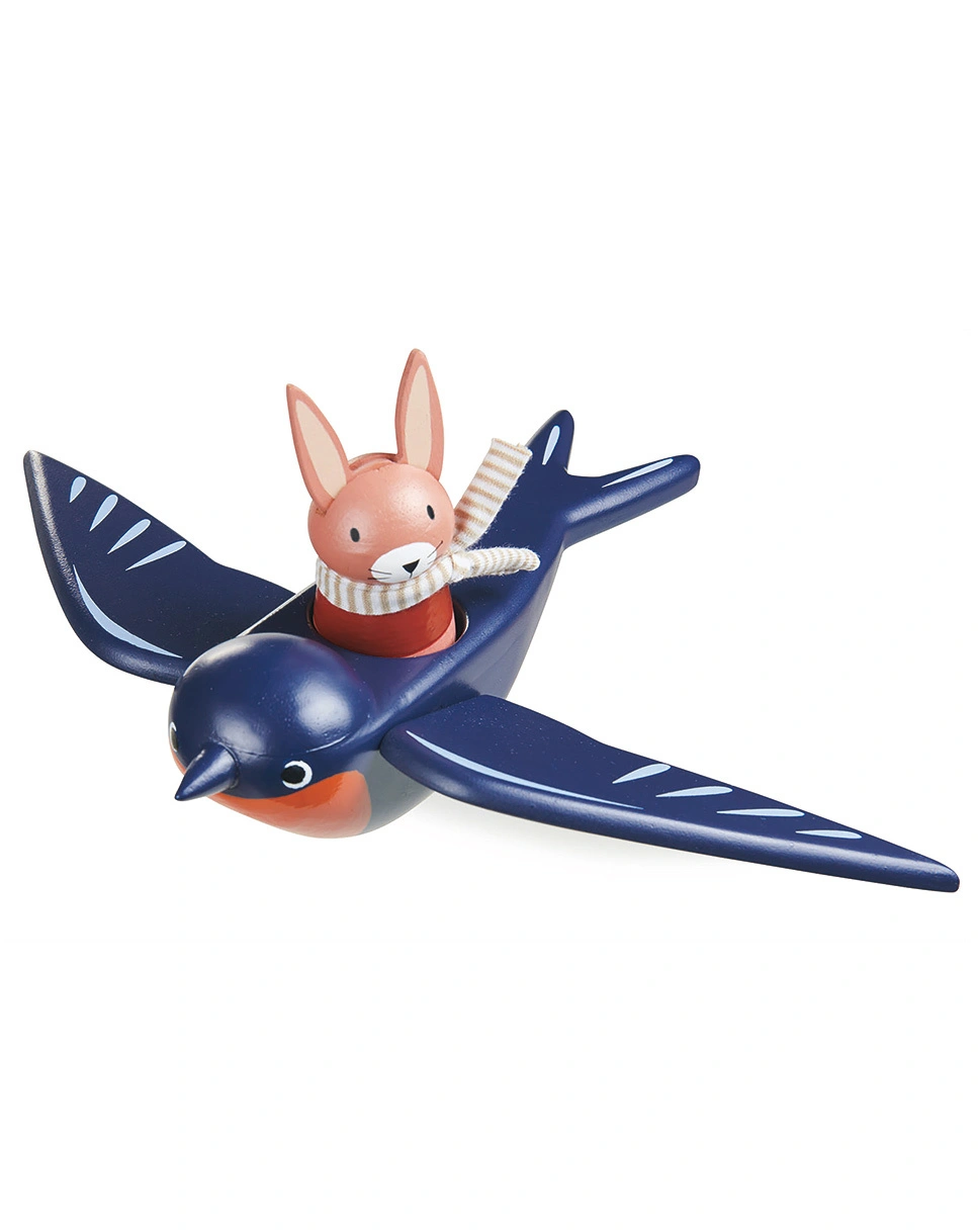 Spielfigur SCHWALBE SWIFTY aus Holz
