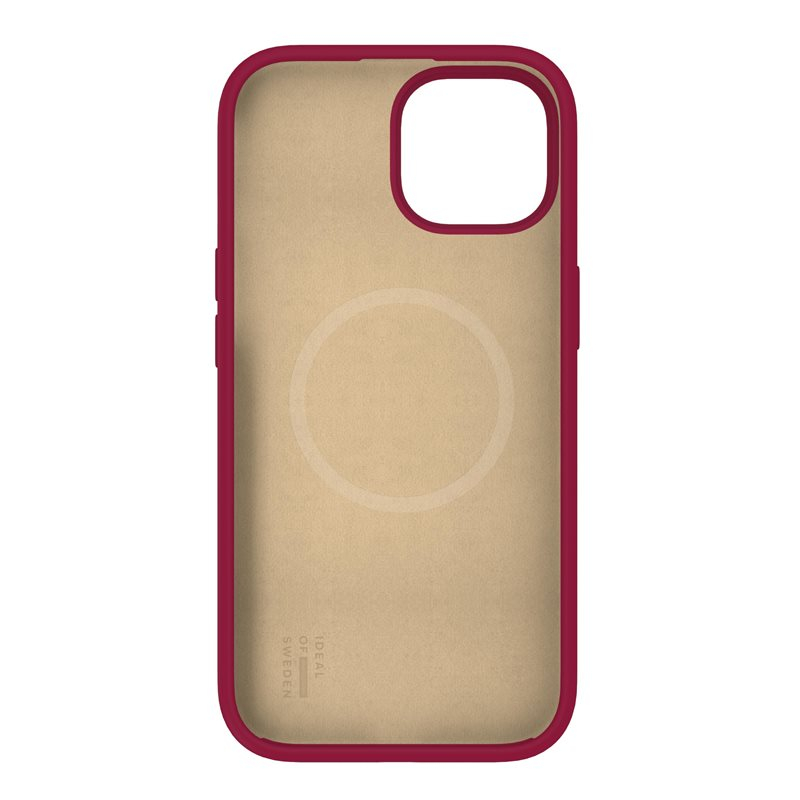 iPhone 15 MagSafe Silikon Hülle Case Recycled (IDSICMS-I2361-521) - Cranberry
