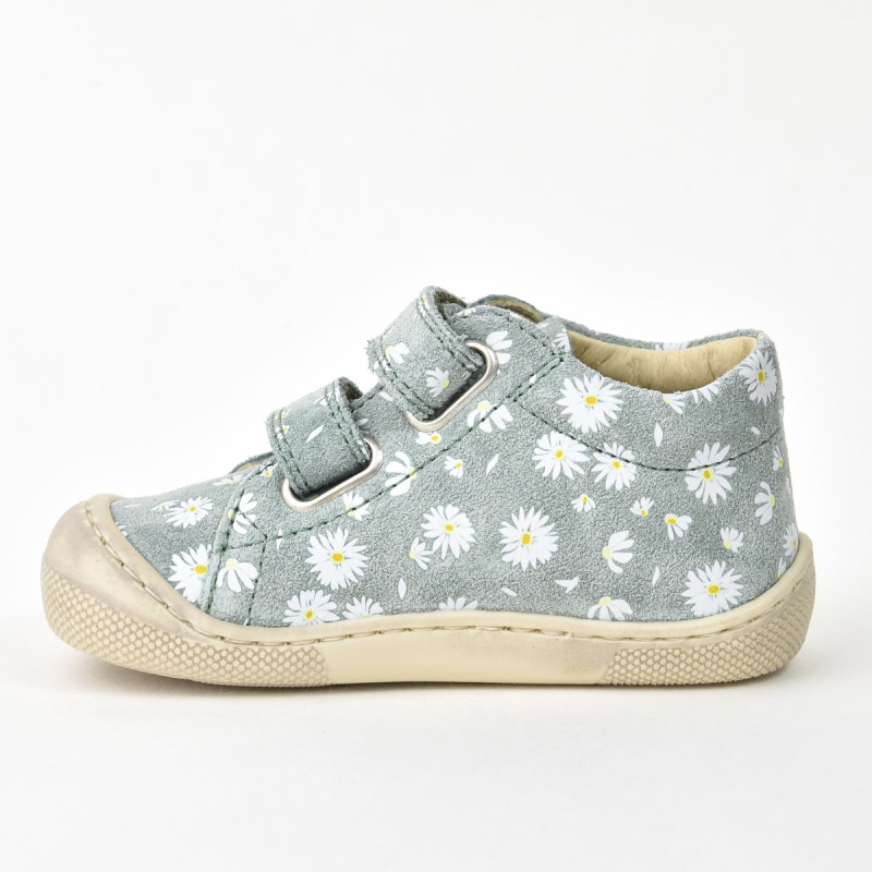Naturino Naturino Barefoot Amur Velcros Print Marguerites Sauge