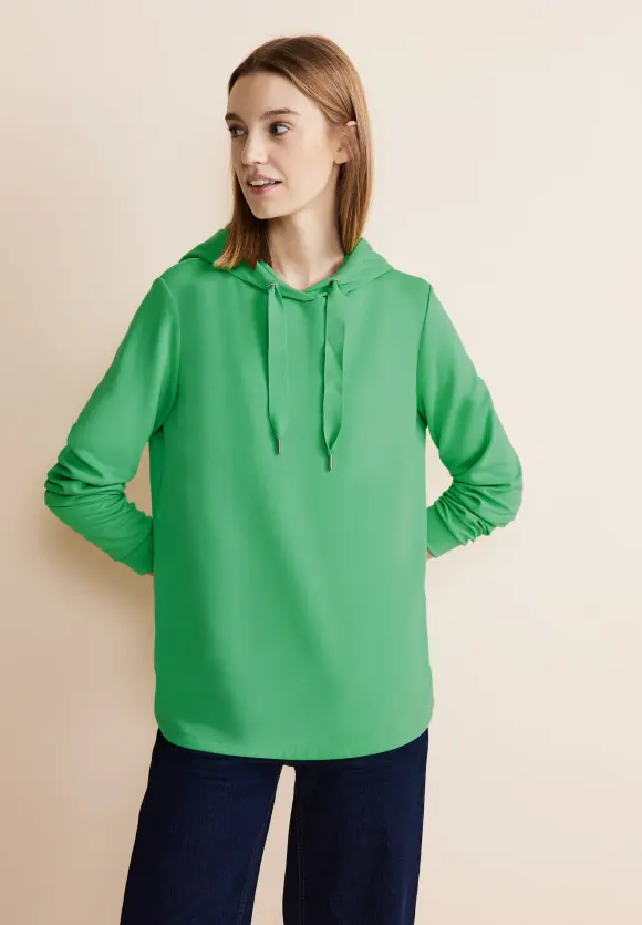 Shirt im Hoodie Style - light spring green