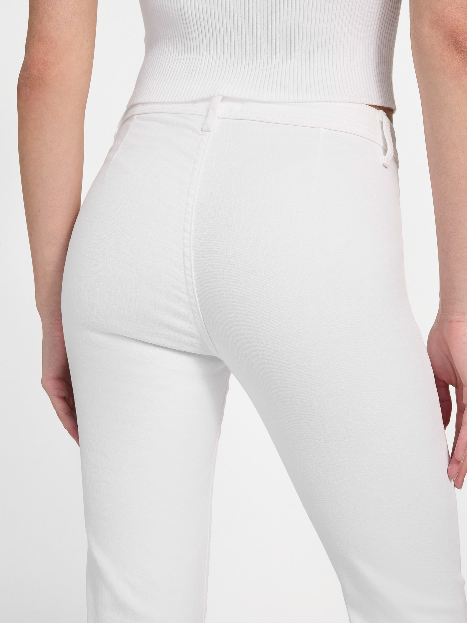 Calça jeans flare de cintura alta Eco Belle