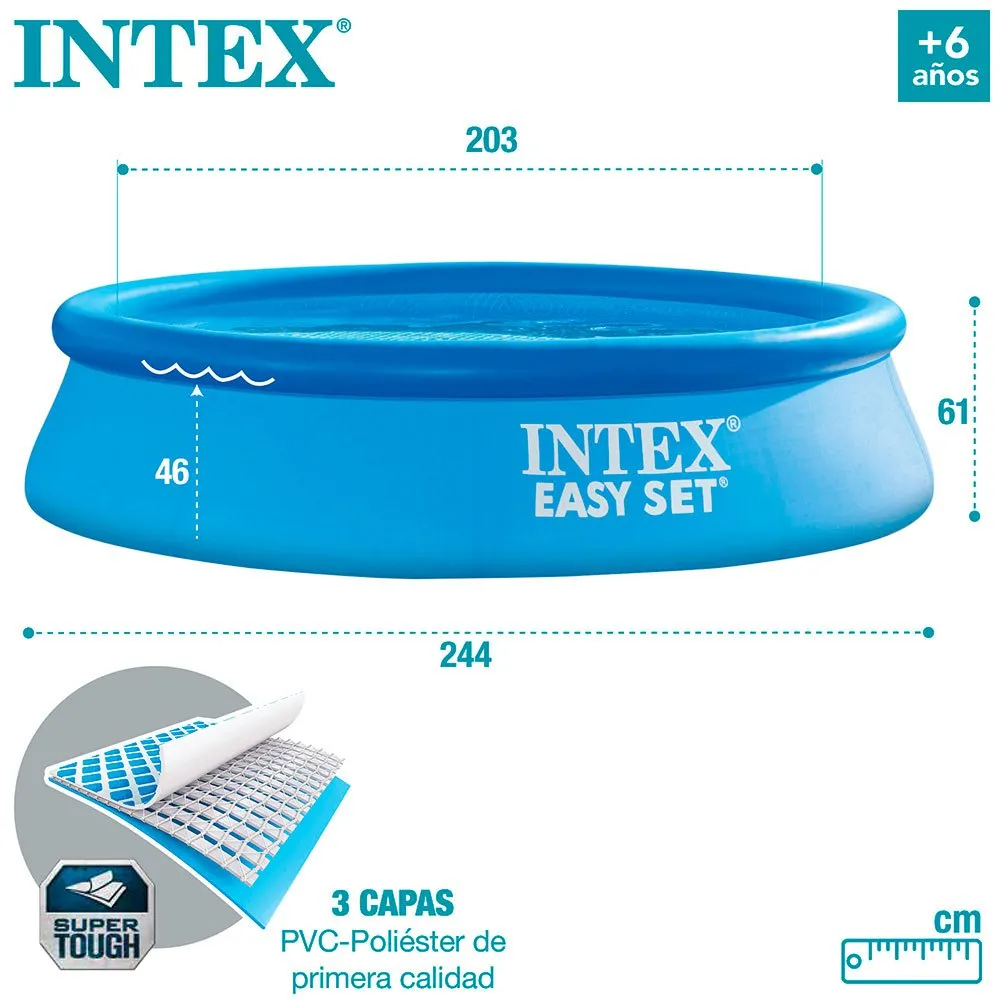 Intex Easy Set aufblasbarer Pool 244x61 cm